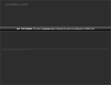 Tablet Screenshot of primatec.com